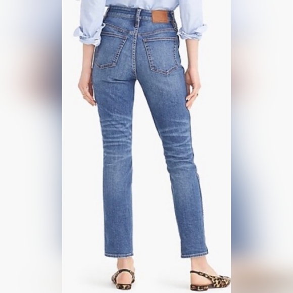 J.Crew Women’s Size 29P Petite Vintage Straight Medium Wash Blue Jeans - Picture 2 of 10